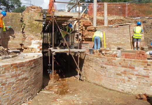 south wall Aug 3