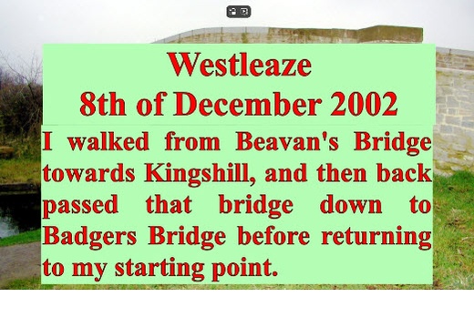 Westleaze (130 visits) Video credit: Doug Small
2002, Westleaze Westleaze