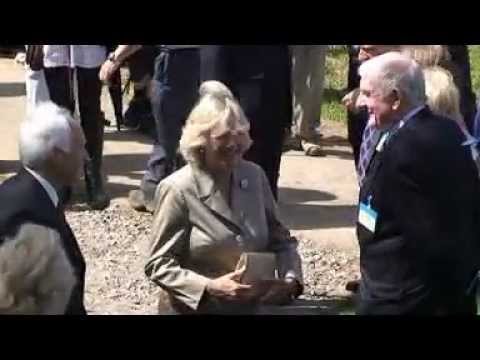 Wilts & Berks Canal opening of Double Bridge Reybridge by HRH The Duchess of Cornwall