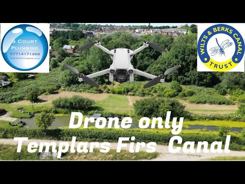 Drone only! Templars Firs on the Wilts and Berks canal.