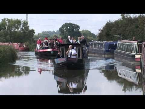 The Duchess of Cornwall digs the first 'sod' of the Wilts & Berks Canal