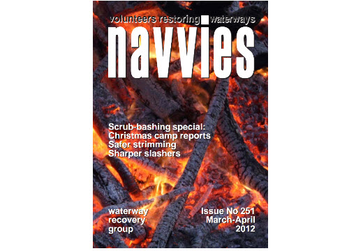 Navvies Issue 251 (1212 visits) Issue 251, Mar-Apr 2012 - "Aim to restore the full length of the towpath" Navvies Issue 251